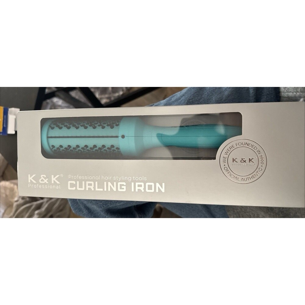 K & K 1.75” Professional Hair Curling Iron Teal Blue